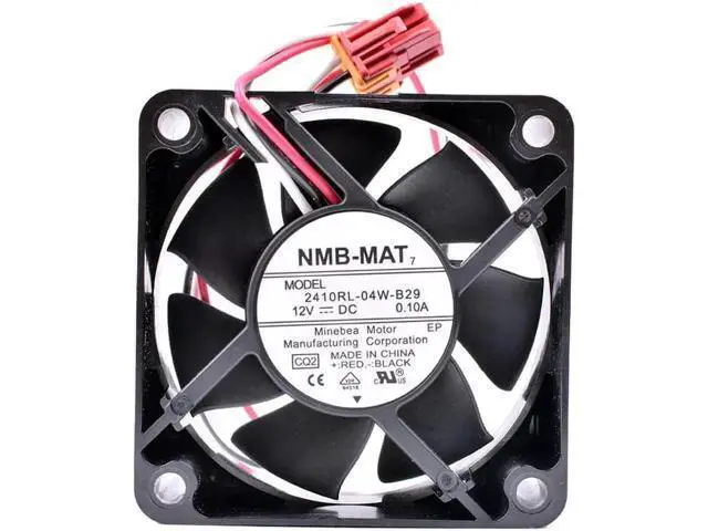 Alt view image 2 of 5 - 2410RL-04W-B29 6cm 6025 60mm fan 12V 0.10A Washing machine cooling fan Double ball bearing