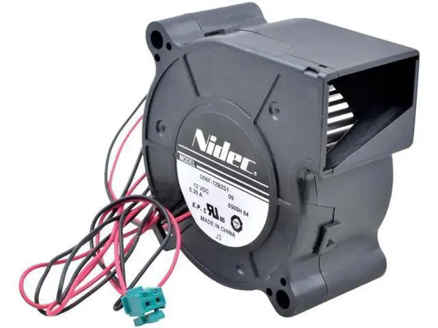 Alt view image 3 of 5 - D06F-12B2S1 6cm 60mm blower fan 60x60x28mm pitch 65mm DC12V 0.30A blower cooling fan for humidifier projector