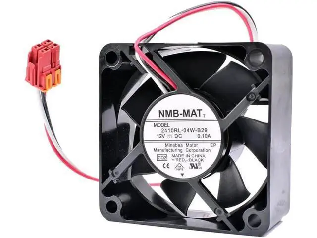 Alt view image 4 of 5 - 2410RL-04W-B29 6cm 6025 60mm fan 12V 0.10A Washing machine cooling fan Double ball bearing