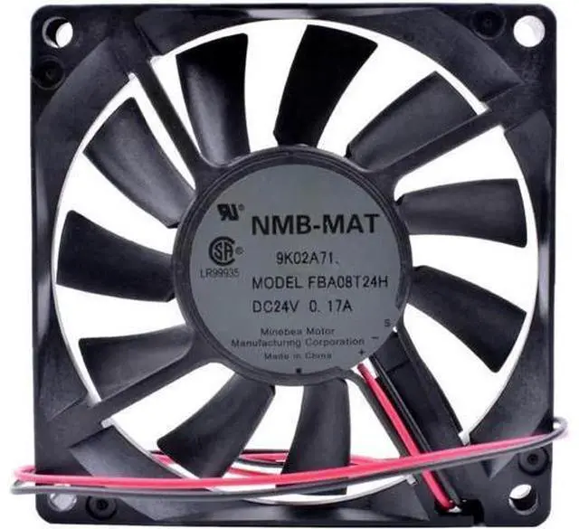 Alt view image 4 of 5 - FBA08T24H 8cm 8015 80x80x15mm 80mm fan DC24V 0.17A Server power inverter cooling fan