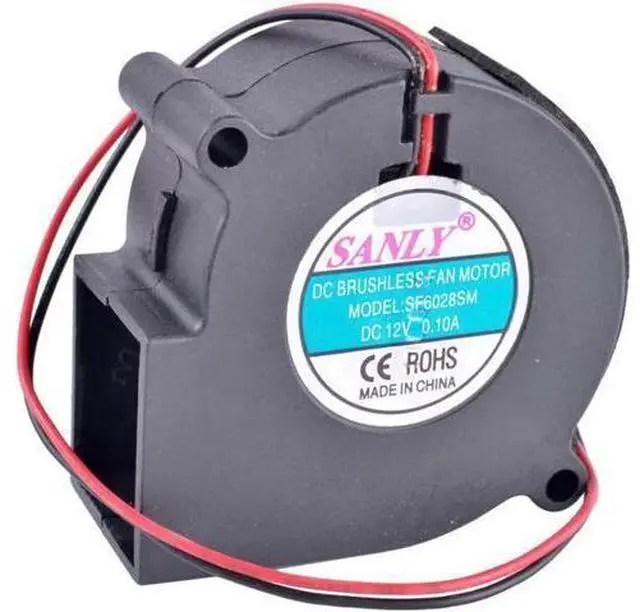 Main image of SF6028SM 6028 6cm 12V 0.10A Centrifugal Turbo Blower Fan - Humidifier/Dehumidifier Cooling Fan