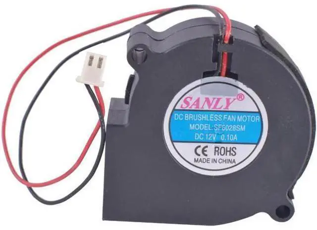 Alt view image 4 of 4 - SF6028SM 6028 6cm 12V 0.10A Centrifugal Turbo Blower Fan - Humidifier/Dehumidifier Cooling Fan