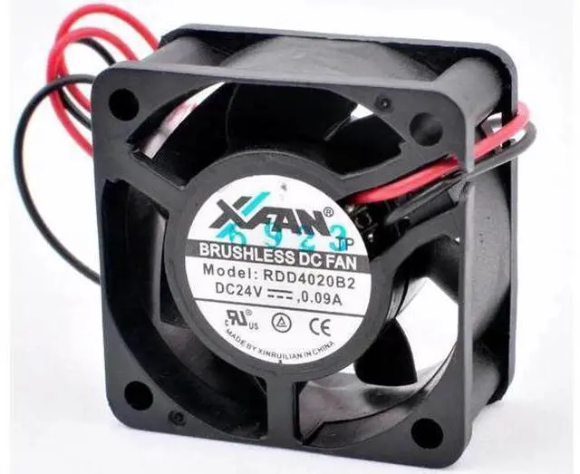 Alt view image 4 of 4 - RDD4020B2 4cm 40mm fan 40x40x20mm DC24V 0.09A 2 wires Double ball bearings Cooling fan for inverter