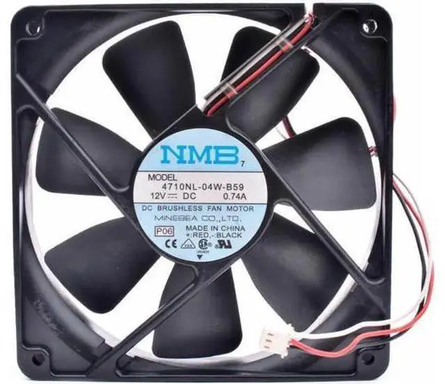 Main image of 4710NL-04W-B59 12cm 12025 120x120x25mm 120mm fan DC12V 0.74A chassis server 3 line cooling fan