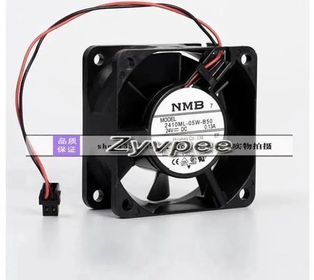 Alt view image 6 of 6 - for Original NMB 60*25MM 2410ML-05W-B50 24V 0.13A 2 wires 2 pins 6CM 60MM Inverter fan Cooling Fan