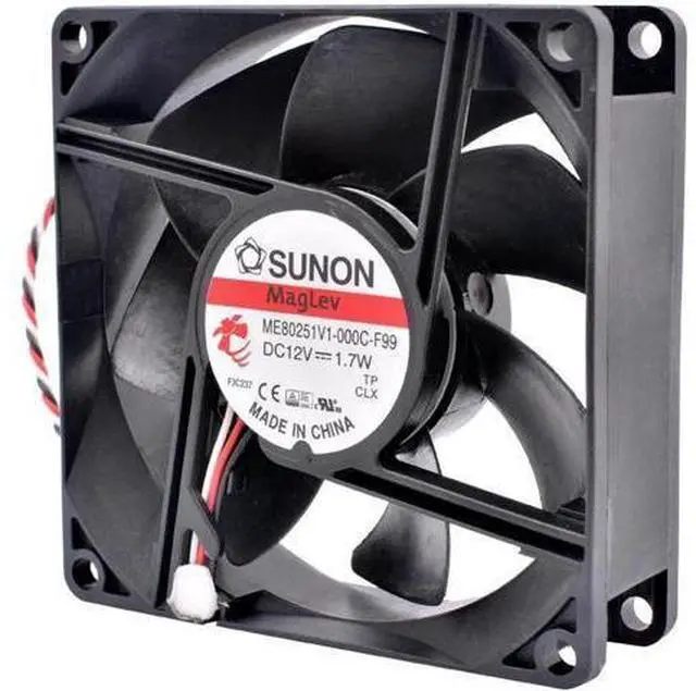 Main image of ME80251V1-000C-F99 8cm 80mm fan 80x80x25mm DC12V 1.7W 3 lines projector case cooling fan