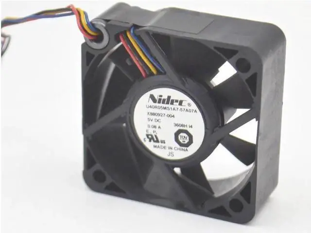 Alt view image 3 of 6 - 3pcs cooling fan 4015 4cm fan U40R05MS1A7-57A07A X880927-004 5V 0.08A 4 wires
