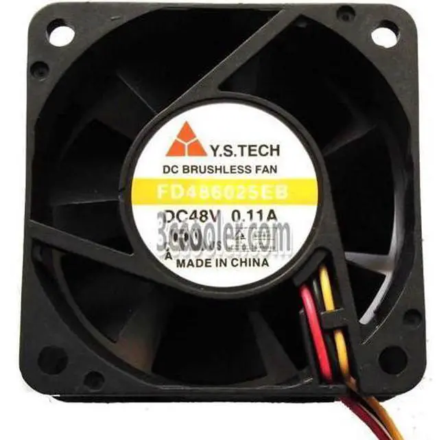 Main image of for Y.S.TECH 60*25mm FD486025EB 48V 0.11A 3 Wires 6025 Case fan 6CM inverter cooling fan