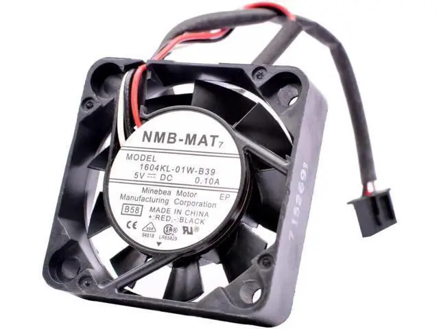 Alt view image 4 of 5 - 1604KL-01W-B39 4010 4cm 40mm fan 40x40x10mm DC5V 0.10A 3 lines Cooling fan for video recorder switch router