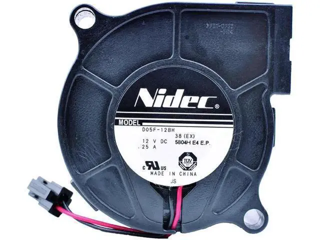 Alt view image 4 of 5 - D05F-12BH 5cm 5025 50x50x25mm 12V 0.25A High volume centrifugal centrifugal fan cooling fan