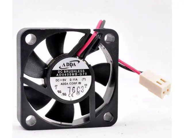 Alt view image 4 of 4 - AD0405MB-G70 4cm 40mm fan 40x40x10mm DC5V 0.11A 2 ball bearings cooling fan for router cash register
