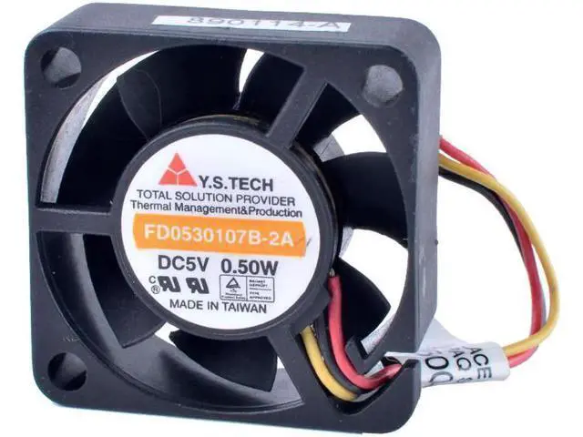 Alt view image 2 of 5 - FD0530107B-2A 3010 3cm 30x30x10mm 30mm fan 5V 0.50W Double ball bearing micro cooling device fan Notebook co