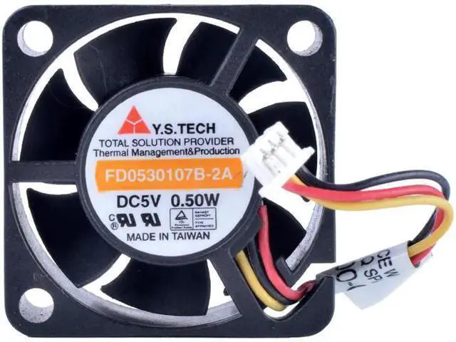 Alt view image 4 of 5 - FD0530107B-2A 3010 3cm 30x30x10mm 30mm fan 5V 0.50W Double ball bearing micro cooling device fan Notebook co