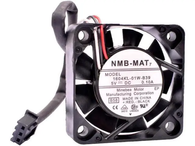 Alt view image 3 of 5 - 1604KL-01W-B39 4010 4cm 40mm fan 40x40x10mm DC5V 0.10A 3 lines Cooling fan for video recorder switch router