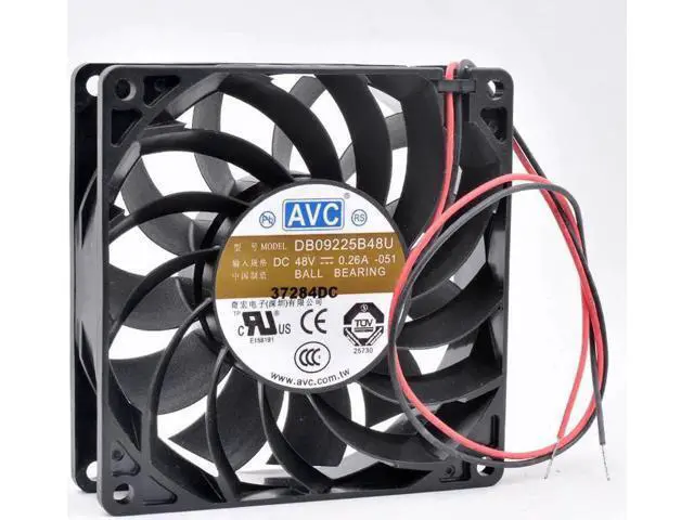 Alt view image 3 of 4 - DB09225B48U 9cm 92mm fan 92x92x25mm DC48V 0.26A Cooling fan for server inverter