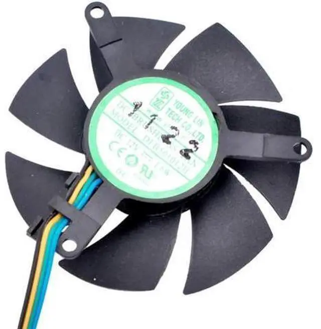Main image of DFB501012H 47mm diameter, 39mm hole pitch, DC12V 1.6W, 4 lines, cooling fan for soft router cooling aluminum sheet graphics card