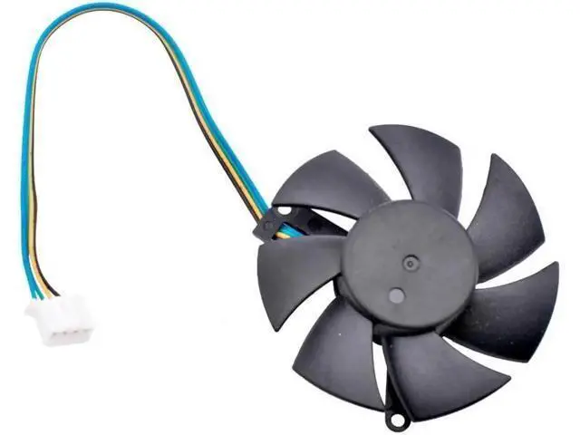 Alt view image 3 of 4 - DFB501012H 47mm diameter, 39mm hole pitch, DC12V 1.6W, 4 lines, cooling fan for soft router cooling aluminum sheet graphics card
