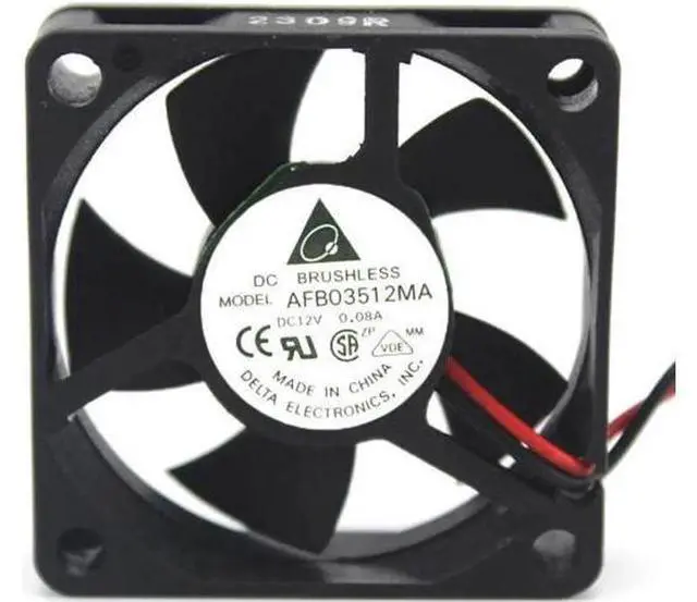 Main image of for Delta 35*10MM AFB03512MA 12V 0.08A 2 Wires 2 pins 3.5CM case fan,switch fan,router cooler