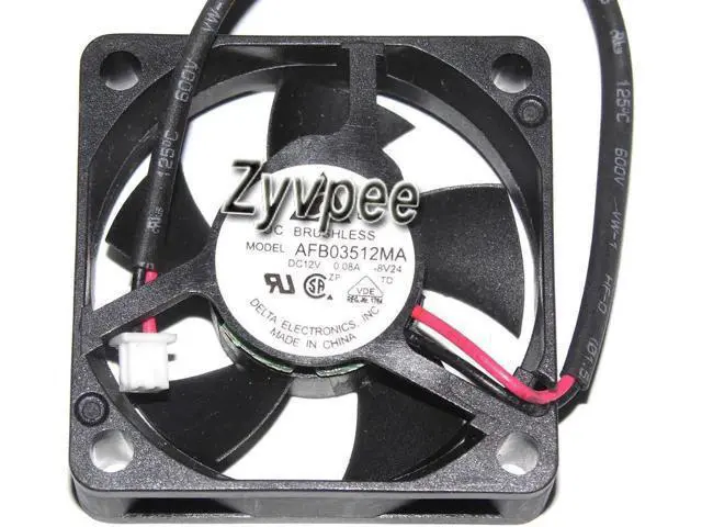 Alt view image 2 of 5 - for Delta 35*10MM AFB03512MA 12V 0.08A 2 Wires 2 pins 3.5CM case fan,switch fan,router cooler