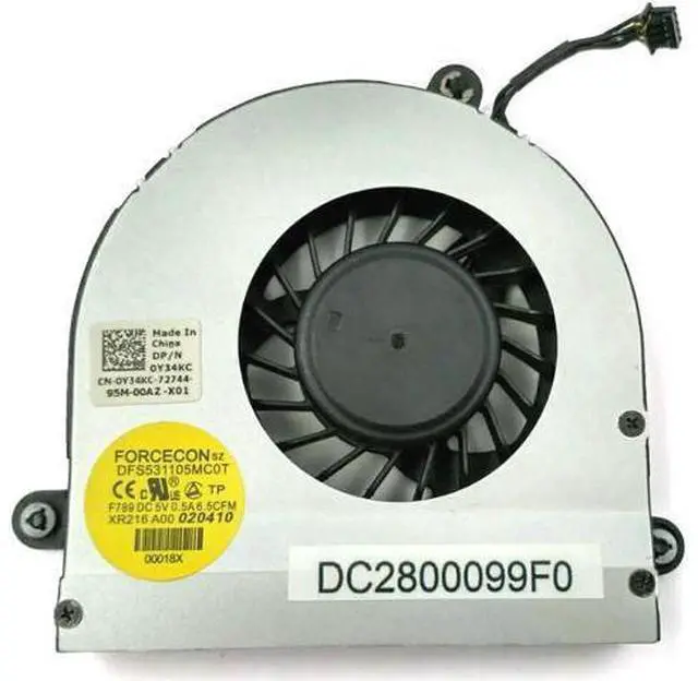 Main image of New Laptop cpu cooling fan For Dell Alienware M17X R3 R4 R5 Series 0XVXVH DC28000CMF0 XVXVH