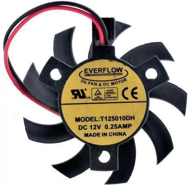 Main image of T125010DH diameter 45mm hole pitch 26mm DC12V 0.25A router heat sink cooling fan