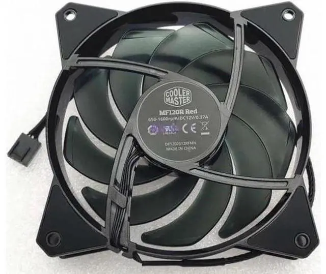 Main image of for 120mm Cooling Fan MF120R DF1202512RFMN 2V 0.37A 4 Wires 4 Pins RED Led Power Case Cooler