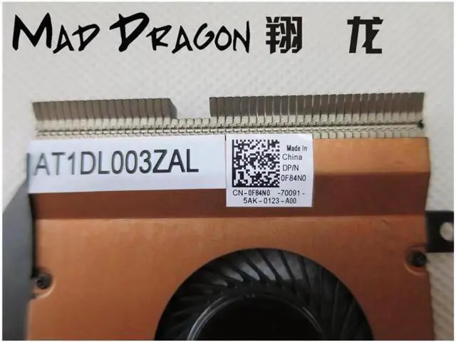 Alt view image 5 of 5 - MAD DRAGON Brand CPU Heatsink Fan Assembly for Dell Latitude 7470 E7470 CPU Heatsink and Fan F84n0 0F84N0 AT1DL003ZCL