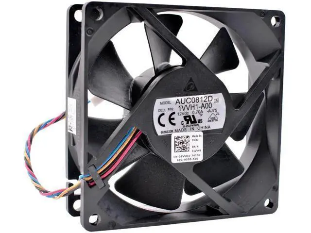 Alt view image 4 of 4 - AUC0812D 1VVH1-A00 DC12V 0.70A 4 lines chassis CPU large air volume cooling fan