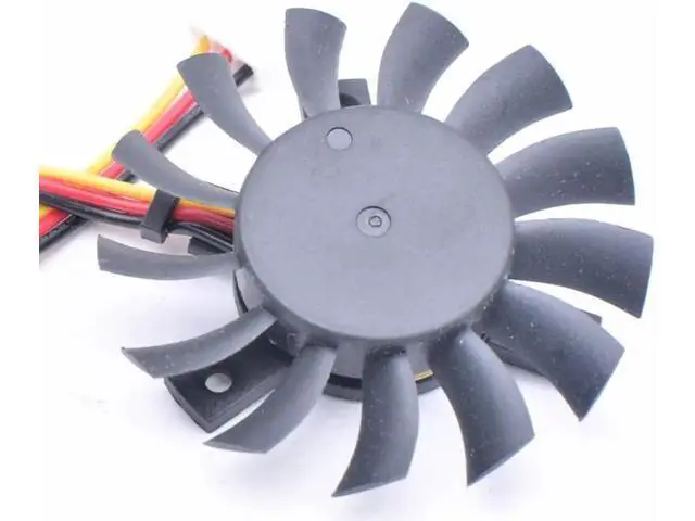 Alt view image 3 of 4 - DFS500912M 12V 1.6W diameter 45mm hole distance 27mm industrial computer router heat sink graphics card cooling fan