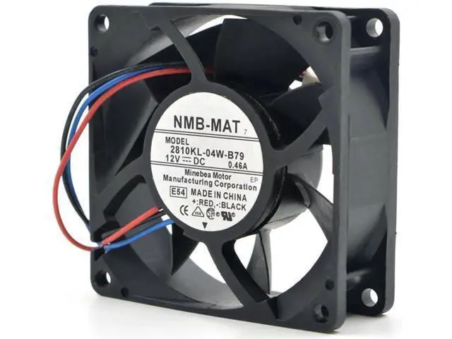 Alt view image 4 of 4 - for 70mm CPU Cooling 2810KL-04W-B79 12V 0.46A 3 Wires High Volume Server Fan 70*25mm
