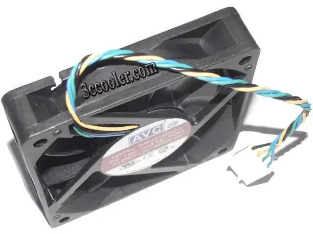 Alt view image 3 of 5 - for Aomoproing 70mm Case Fan AVC 7015 DA07015R12U P064 12V 0.7A 4 Wires CPU Cooling