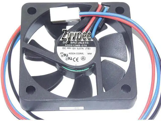 Alt view image 5 of 5 - for 50mm 5010 AD0512MB-G76 12V 0.07A 3 Wires 5CM CPU Cooling Fan