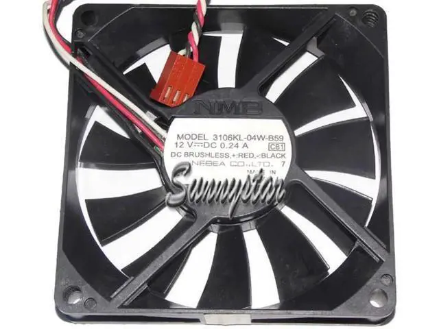 Alt view image 4 of 4 - for 80MM 8015 CB1 DC12V 0.3A 0.24A 3 Wires 3 Pins 8CM CPU Cooling Fan