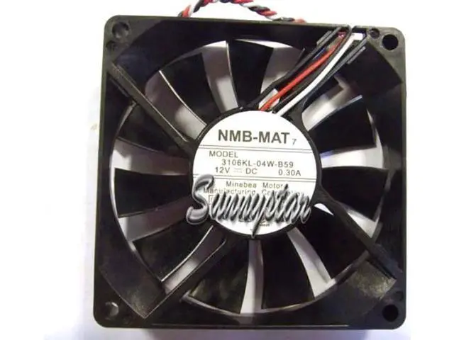 Alt view image 3 of 4 - for 80MM 8015 CB1 DC12V 0.3A 0.24A 3 Wires 3 Pins 8CM CPU Cooling Fan