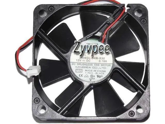 Alt view image 2 of 2 - for 60MM 6015 T02 DC12V 0.18A 2 Wires 2 Pins 6CM CPU Cooling Fan