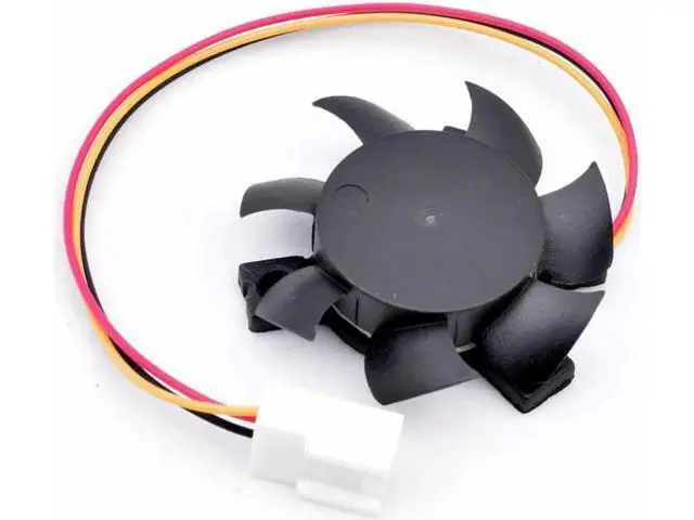 Alt view image 2 of 3 - DFS401012L Diameter 37mm, hole pitch 25x25x25mm DC12V 0.7W 3 wires, cooling fan for soft router heat sink aluminum fins