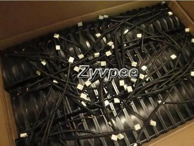Alt view image 2 of 3 - for 120mm 12025 12025R12HP DC12V 0.39A 4Wires 4 Pins 12CM PC Server Cooling Fan