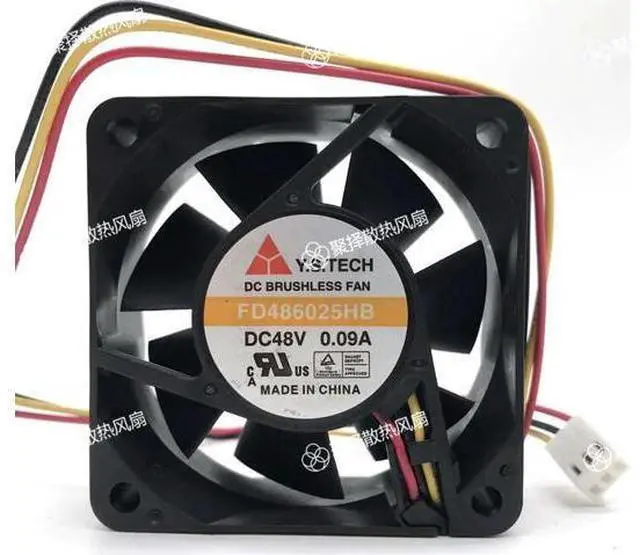 Main image of for 60mm Inverter Cooling FD486025HB 48V 0.11A 3 Wires 3 Pins 6CM Case Fan