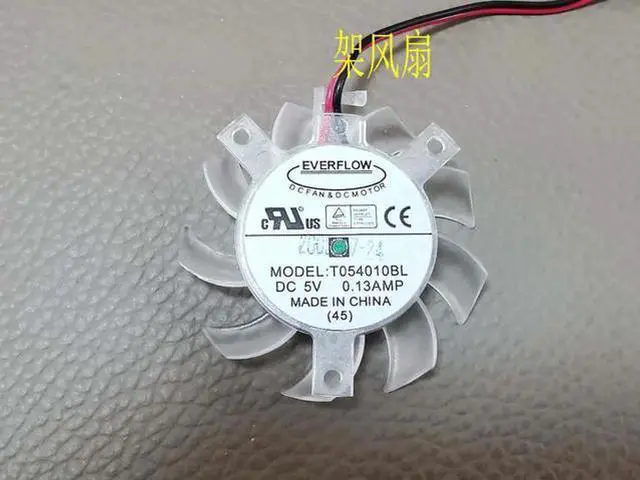 Main image of for EVERFLOW T054010BL 5V 0.13A 2 Wires Video Fan VGA Cooling