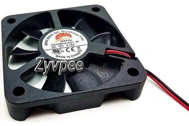 Main image of for 50MM DOCENG 5010 FD125010-SD1 12V 0.16A 2 Wires Cooling Fan