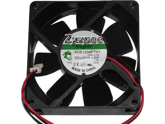 Alt view image 2 of 2 - for 80MM 8025 DC12V 1.6W 13.MS.A.GN 12V 2 Wires 2 Pins 8CM Case Fan Cooling Cooler
