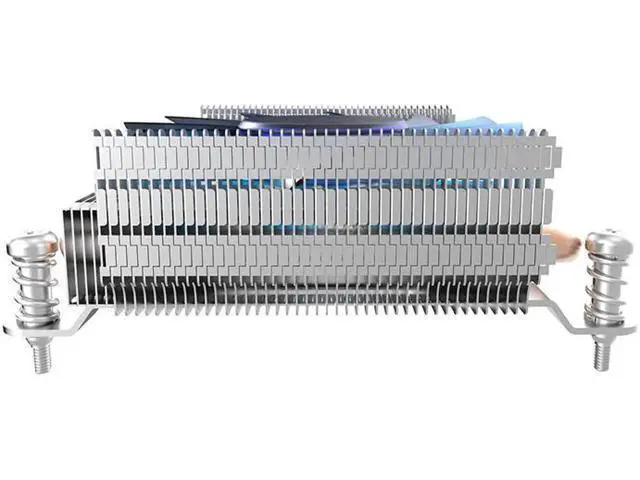 Alt view image 2 of 4 - S85 2 heatpipe ultra-thin 80mm PWM fan for HTPC 1U mini case all-in-one cooling for Socket Intel 775 115x CPU cooler