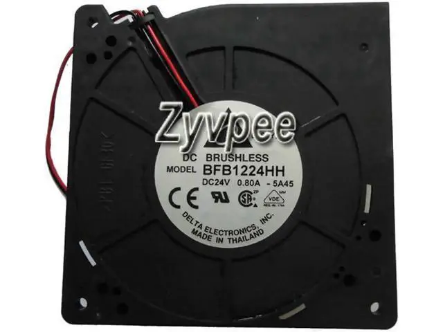 Alt view image 2 of 2 - for 120mm 12032 Zyvpee BFB1224HH -5A45 24V 0.8A 2 Wires 12CM Server Cooling Fan
