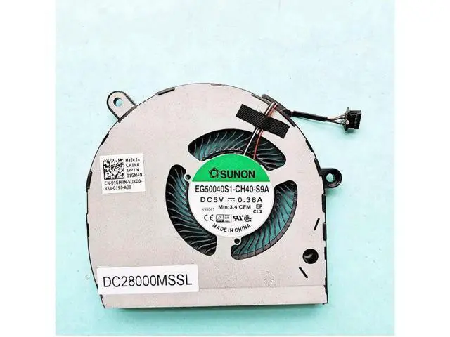 Alt view image 3 of 3 - New original CPU Cooling Fan For Dell 01GM4N 1GM4N EG50040S1-CH40-S9A DC28000MSSL DFS5K12304363P-FL3A DC28000MSFL DC5V 0.5A