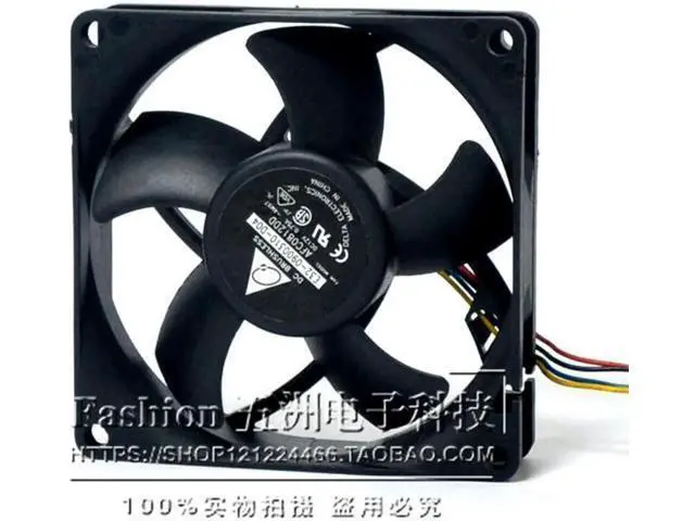 Alt view image 3 of 4 - for 80MM CPU Cooling AFC0812DD -5E1H FHS-A8020B-S444 12V 0.75A 4 Wire Case Fan 80*20mm