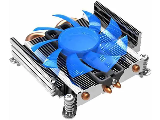 Alt view image 3 of 4 - S85 2 heatpipe ultra-thin 80mm PWM fan for HTPC 1U mini case all-in-one cooling for Socket Intel 775 115x CPU cooler