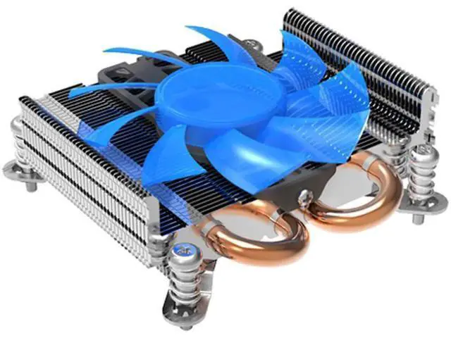 Alt view image 4 of 4 - S85 2 heatpipe ultra-thin 80mm PWM fan for HTPC 1U mini case all-in-one cooling for Socket Intel 775 115x CPU cooler