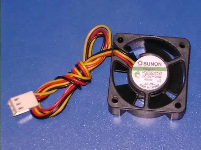 Main image of for SUNON 4020 KDE1204PKV2 square cooling fan with 12V 0.8W 3-wires
