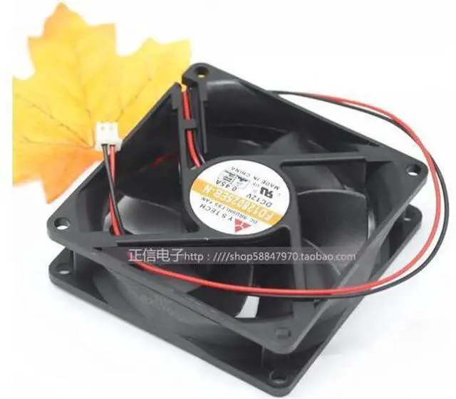 Main image of for 80MM Power CPU Cooling FD128025EB-N 12V 0.45A 2 Wires 2 Pins Case Fan 80*25mm