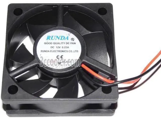 Main image of for RUNDA 5CM 12V 0.23A 2 Wires 2 Pins Connector 50*50*20MM DC square Cooling fan Case cooler